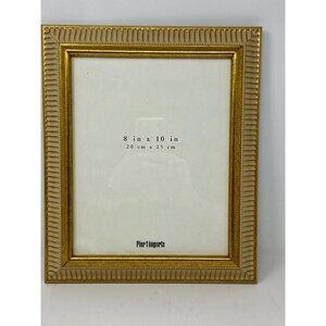 Pier 1 Imports Ornate Gold Striped Picture Frame For 8x10 Photo Or Artwork